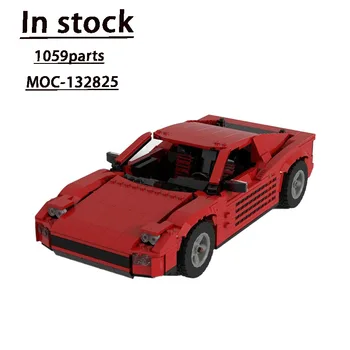 MOC-132825 Червен Класически Суперавтомобил В Събирането на Срастване Градивен елемент на Модел • 1059 Части на градивните елементи е Детска Играчка, Подарък За Рожден Ден
