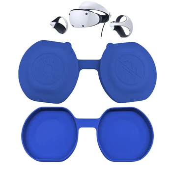 Подходящ за очила Sony PSVR2, удебелена силиконова защитния капак, капак на обектива за аксесоари за Play Station VR2