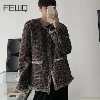 FEWQ Мъжете Пролет есен Нова корейската мода, тежка промишленост Малко аромат Ветровка Ежедневните свободни универсални палто Tide 24X1147