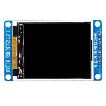 1,8-инчов LCD дисплейный модул пълноцветен 128X160 RGB SPI TFT LCD дисплейный модул ST7735S 3.3 В Замяна на OLED-източник на захранване
