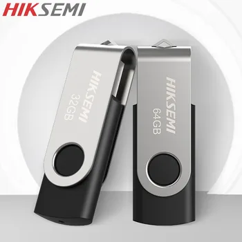 HIKSEMI USB 2.0 Сребърен Високоскоростна Флаш-памет Pen Drive Водоустойчив Флаш памет Mini Memory Sticks 64GB U Disk Pen Drive