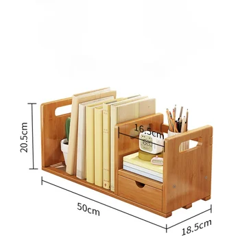 Мебели за дома, лесен модерна лавица за книги, рафтове за съхранение от естествен бамбук, богат на функции книга, органайзер, дизайн на кутията Мебели за дома, лесен модерна лавица за книги, рафтове за съхранение от естествен бамбук, богат на функции книга, органайзер, дизайн на кутията 4
