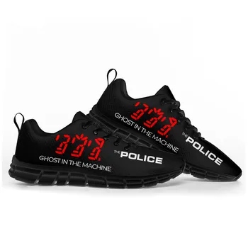 The Police Band Популярна спортни обувки Мъжки дамски и юношеските детски маратонки и Ежедневни благородна парна баня обувки в черен цвят за поръчка