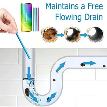 Инструмент за дноуглубления кухненски тръби Sani Пръчици за почистване на масла, пръчка за почистване на канализация, пречистване за източване на тоалетни, мивки, почистване на канализация