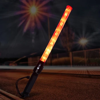Пластмасов пътна пръчка Мощен led фенерче с 3 режими на настройка на светлинни ефекти