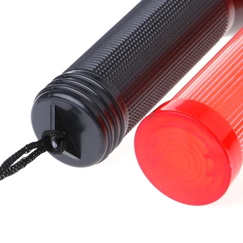 Пластмасов пътна пръчка Мощен led фенерче с 3 режими на настройка на светлинни ефекти Пластмасов пътна пръчка Мощен led фенерче с 3 режими на настройка на светлинни ефекти 1