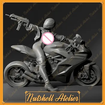 Мотоциклет убиец Мащаб 1/24 75 мм Фигурка от смола Комплект Модел Сам в разглобено формата и неокрашенный Сам Играчки за момчета, Подаръци