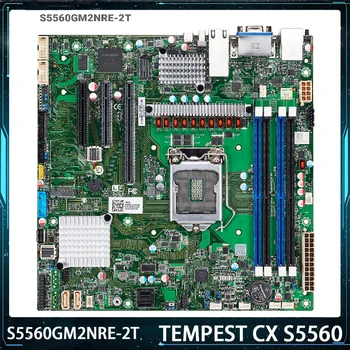 S5560 S5560GM2NRE-2T Сървърна дънна платка За TYAN C252 LGA1200 DDR4 M. 2 Поддръжка на Xeon E-2300 11th Генерал M-ATX Работи перфектно