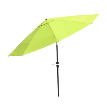 10-крак чадър за вътрешен двор с автоматичен наклон, салатовый 10-крак чадър за вътрешен двор с автоматичен наклон, салатовый 4