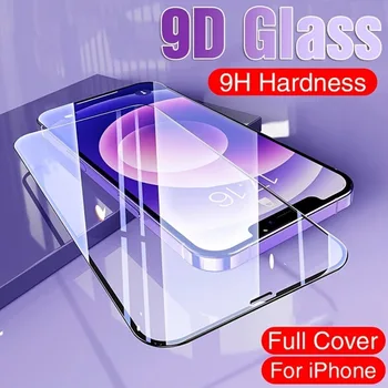 2 ЕЛЕМЕНТА 9D Защитен слой От Закалено Стъкло За Apple iPhone 14 13 12 11 7 8 SE2 XR XS X Plus Pro Max Glass