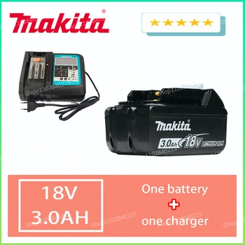 Makita 100% Оригинален 18V 3.0 Ah С led литиево-йонна Замяна Батерия BL1850 BL1860 BL1860B Makita, Акумулаторна батерия Електроинструменти