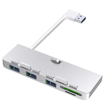 Rocketek Алуминиева Сплав, USB 3.0 Хъб 3 Порта Адаптер Сплитер с Устройство за Четене на карти SD/TF за iMac 21,5 27 PRO Slim Unibody Компютър