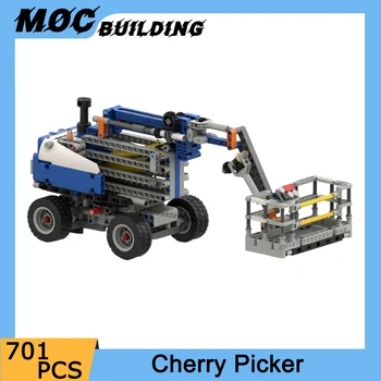 MOC City Cherry Picker камион жилищно строителство Модел строителни блокове телескопичен кран САМ творчески тухли детски играчки