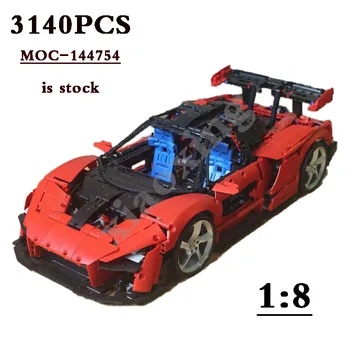 Нов MOC-144754 Суперавтомобил 3140 бр. Подходящ - 42143 Взаимозаменяеми Градивен елемент Играчка Модел направи си САМ Коледен подарък за Деца, Подарък за Рожден Ден