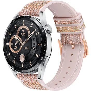 силиконов ремък за умен-на часа и 20 мм и 22 мм за Samsung Galaxy Watch 5 / 5pro, гривна 45 мм Huawei Watch 3, аксесоари за гривни