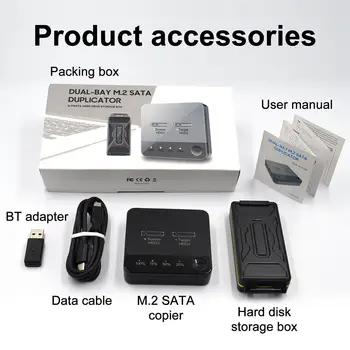 Корпус SSD с две отделения USB 3.1 M. 2 SATA, докинг станция, клонирующий устройство, автономен твърди четец, твърд диск за съхранение на данни, диск копирна машина Корпус SSD с две отделения USB 3.1 M. 2 SATA, докинг станция, клонирующий устройство, автономен твърди четец, твърд диск за съхранение на данни, диск копирна машина 5