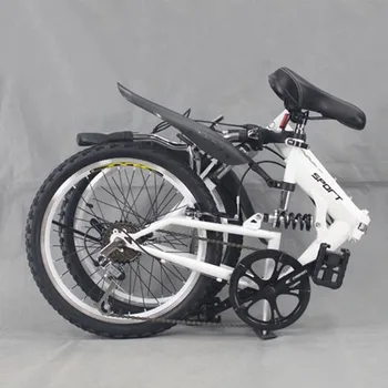 20-инчовият сгъваем велосипед с променлива скорост от високо стомана, обща педал, двоен V-образна спирачка, каране на колело, висококачествена рамка амортисьор под наем 20-инчовият сгъваем велосипед с променлива скорост от високо стомана, обща педал, двоен V-образна спирачка, каране на колело, висококачествена рамка амортисьор под наем 1