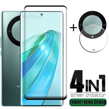 4-в-1 За Честта Magic5 Lite 5G Стъклена Филм за телефон 9H Пълно Покритие Извити Защитно Фолио За екрана Honor Magic5 Magic 5 Lite 5G Стъкло на обектива