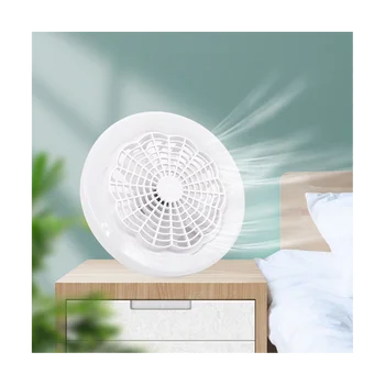 Led smart вентилатор на тавана вентилатор 30 W с дистанционно управление, вътрешен led лампа, безшумни вентилатори за декор на кухня в спалнята-бял