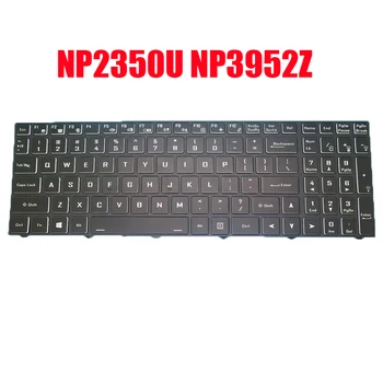 Клавиатура за лаптоп Sager NP2350U NL50RU NP3952Z NK50SZ, английска, американска, черна, с подсветка на нова