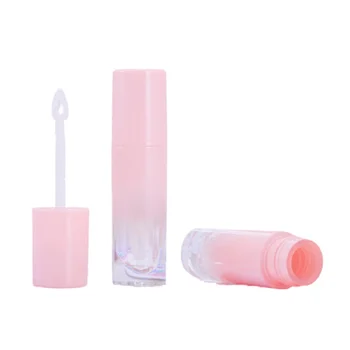 Празен градиентный розово контейнер за блясък за устни, пластмасови опаковки, бутилка за еднократна употреба, през цялата козметични контейнер 30 броя 50 броя 100 броя