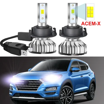 2 бр. автомобилни led лампи за Hyundai Tucson 2019 2020 2021 далечния къси светлини с чипове ACEM-X