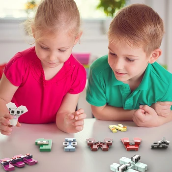 Монтаж на MOC Азбука с мультяшными иновативни творчески блокове, тухли, детски играчки Монтаж на MOC Азбука с мультяшными иновативни творчески блокове, тухли, детски играчки 5