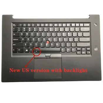 Нови оригинални за Lenovo ThinkPad X1 P1 Extreme 01YU801 2018 година, поставка за ръце с подсветка на клавиатурата САЩ