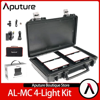 Aputure AL MC 4-Light Travel Kit CCT е 3200 K 6500 K RGB Пълноцветен Джобен Видеосвет HSI за студийната стрелба CRI 96 + TLCI 97 +