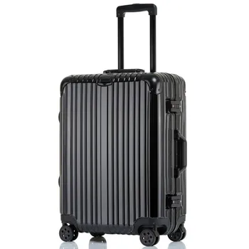 Куфар мъжки 24-инчов универсален колесен алуминиева рамка, чанта за количка, женски 20 трайни пътен куфар за код на засаждане, 26