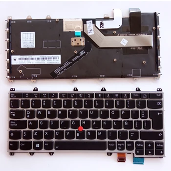 Отстъпка за нови потребители клавиатура за лаптоп IBM lenovo Thinkpad Yoga 370, X380 Yoga клавиатура за лаптоп LA със сребристи рамка с подсветка