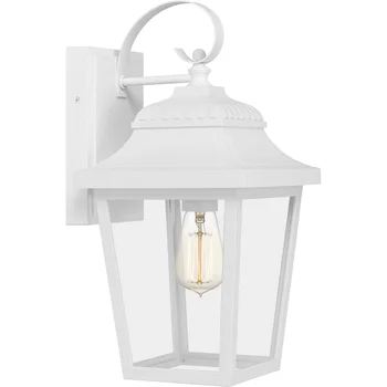 Penny 1-Light бял лампа за външен стенен фенер с осветление Rgb осветление 