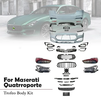 Комплекти За Купето На Автомобила Предна Задна Броня За Устни Решетка, Заден Спойлер, Фарове, Задните Светлини За Maserati Quattroporte Upgrade Комплекти Trofeo