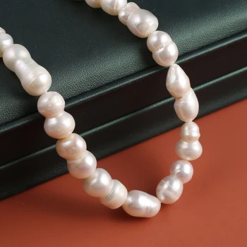 Добро качество на Естествени перли във формата на фъстъци в бароков стил, 8x14-9x15 мм за производство на модни бижута Колие направи си САМ гривна, обеци подаръци