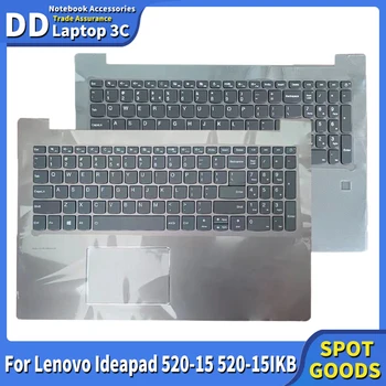 Нова Оригинална американска За лаптоп Lenovo Ideapad 520-15 520-15IKB, Поставка за ръце, главни Букви, на Горния Капак, Клавиатура с Тачпадом, английски