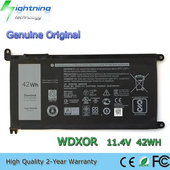 Нов Истински Оригинална Батерия за лаптоп WDX0R 11,4 V 42Wh Dell Inspiron 15 5567 5568 13 5368 7368 WDXOR 3CRH3 T2JX4
