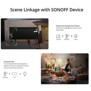 SONOFF CAM тънка Wi-Fi smart-камера за сигурност 1080P камера мини за бебефони и радионяни с двустранно звук, детекция на движение, умна домашна сигурност SONOFF CAM тънка Wi-Fi smart-камера за сигурност 1080P камера мини за бебефони и радионяни с двустранно звук, детекция на движение, умна домашна сигурност 4