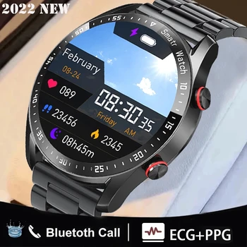 2023 Новите смарт часовници ECG + ТОЧКИ за мъже, музикален плейър за обаждания чрез Bluetooth, умни часовници, IP67, водоустойчива спортна фитнес тракер, бизнес часовници