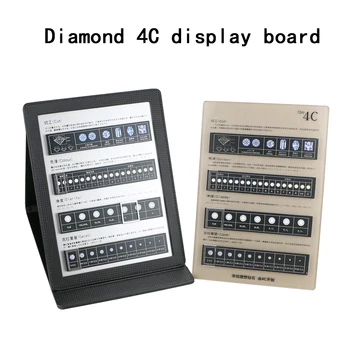 Diamond 4C Display Card Бижута на Марката 4c Черен Лъскав Гол Диамант Карта С Пояснением Класификацията На Златни Бижута