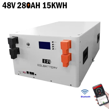 EEL 10KWH 15KWh 48V 280Ah 302Ah Lifepo4 батерии 4A Активни Баланс Домашен Сървър за Съхранение на Слънчевата Енергия За Къмпинг Power Bank