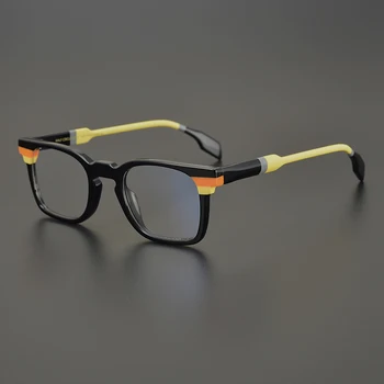 Ацетатные очила, рамки за очила ретро мъжки дизайнерски маркови персонални оптични очила дамски очила при късогледство рецепта