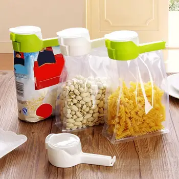 Кухненски скоби за чанти, масивни скоби за лъжички за съхранение на продукти, скоби за опаковане на продукти, стоки от първа необходимост за кухня, опаковки за хляб, пакети за закуски