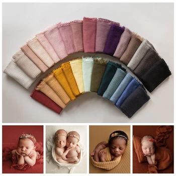 27 цветове, Фонове, за снимки на новородени, вафельное текстурированное одеяло, еластична материя-дрънкалка, аксесоари за фотосесия за малки момичета