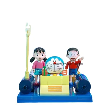 Keeppley тенденция градивен елемент на играчка, плитък монтаж на частици кукла Котка машина на времето детски подарък за рожден ден