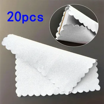 20 броя кърпички за почистване размер на 10 * 10 см, нано-керамично покритие ламинирано стъкло, плат, без кърпичка, кърпа от микрофибър, аксесоари за вощения