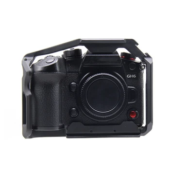 Рамка камера, вградена быстроразъемная плоча Arca-Swiss с дупки за резби 1/4 за Panasonic LUMIX GH6 Рамка камера, вградена быстроразъемная плоча Arca-Swiss с дупки за резби 1/4 за Panasonic LUMIX GH6 5