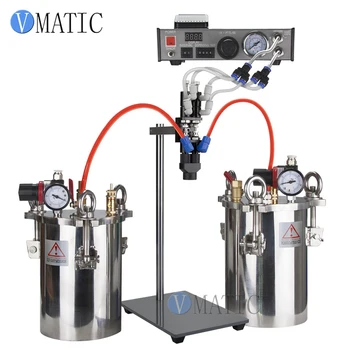 Безплатна доставка VMATIC Диспенсер за лепило Equipment AB Автоматична машина за дозиране на лепило с 2 елемента 10-литров резервоар за пресоване и двоен капак
