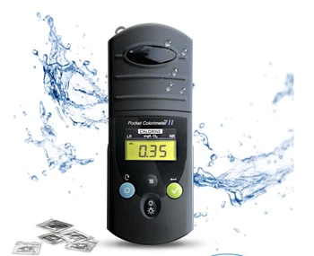 Ръчен преносим колориметър Остатъчен хлор, общ хлор, серен диоксид, хлор Комплект детектор на качеството на водата