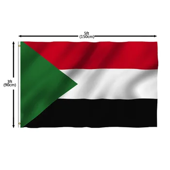 Директна доставка знаме на Судан от 100% полиестер