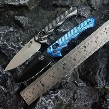 Устойчива На Плъзгане Дръжка Benchmade 1401 Открит Тактически Сгъваем Нож Къмпинг Сабя Безопасност За Защита На Джобни Военни Ножове
